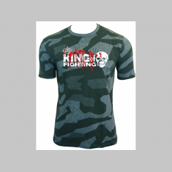 King of Fighting   nočný " ruský " maskáč-Nightcamo SPLINTER, pánske tričko 100%bavlna